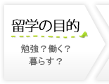 留学の目的を決める